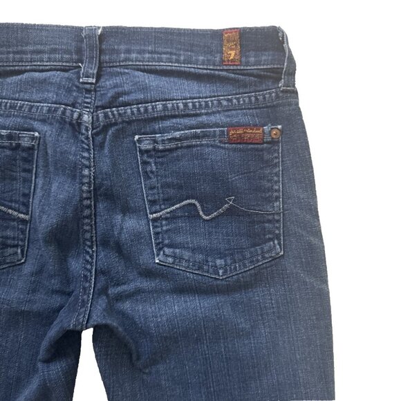 7 For All Mankind Roxanne Women's Jeans Size 25 medium wash 33 inseam - Picture 8 of 12